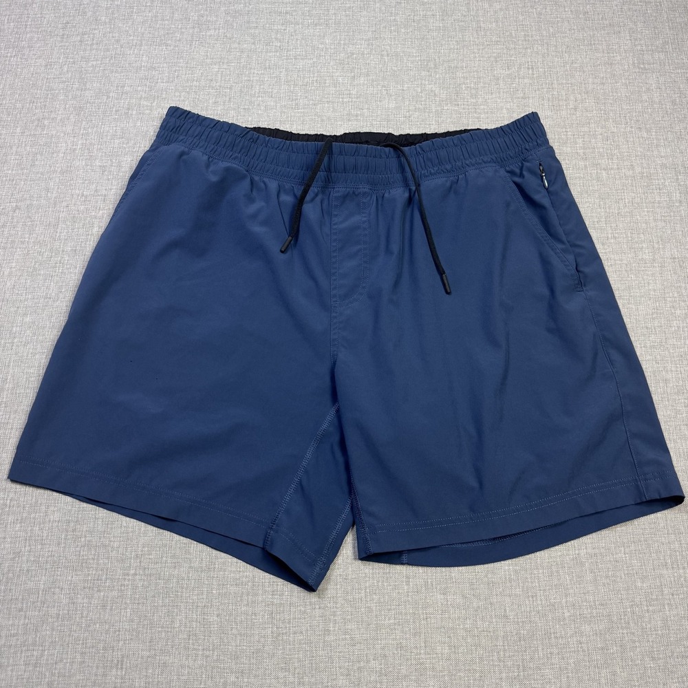 Rhone 7" Mako Shorts Mens XL Blue Athletic Drawstring Gym Performance